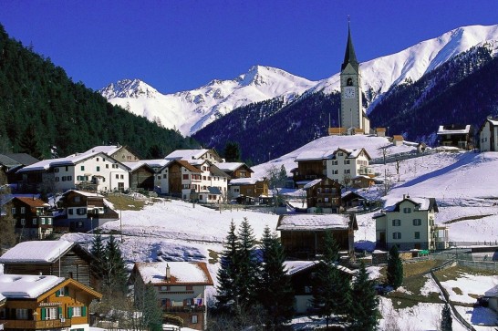 швейцария зима